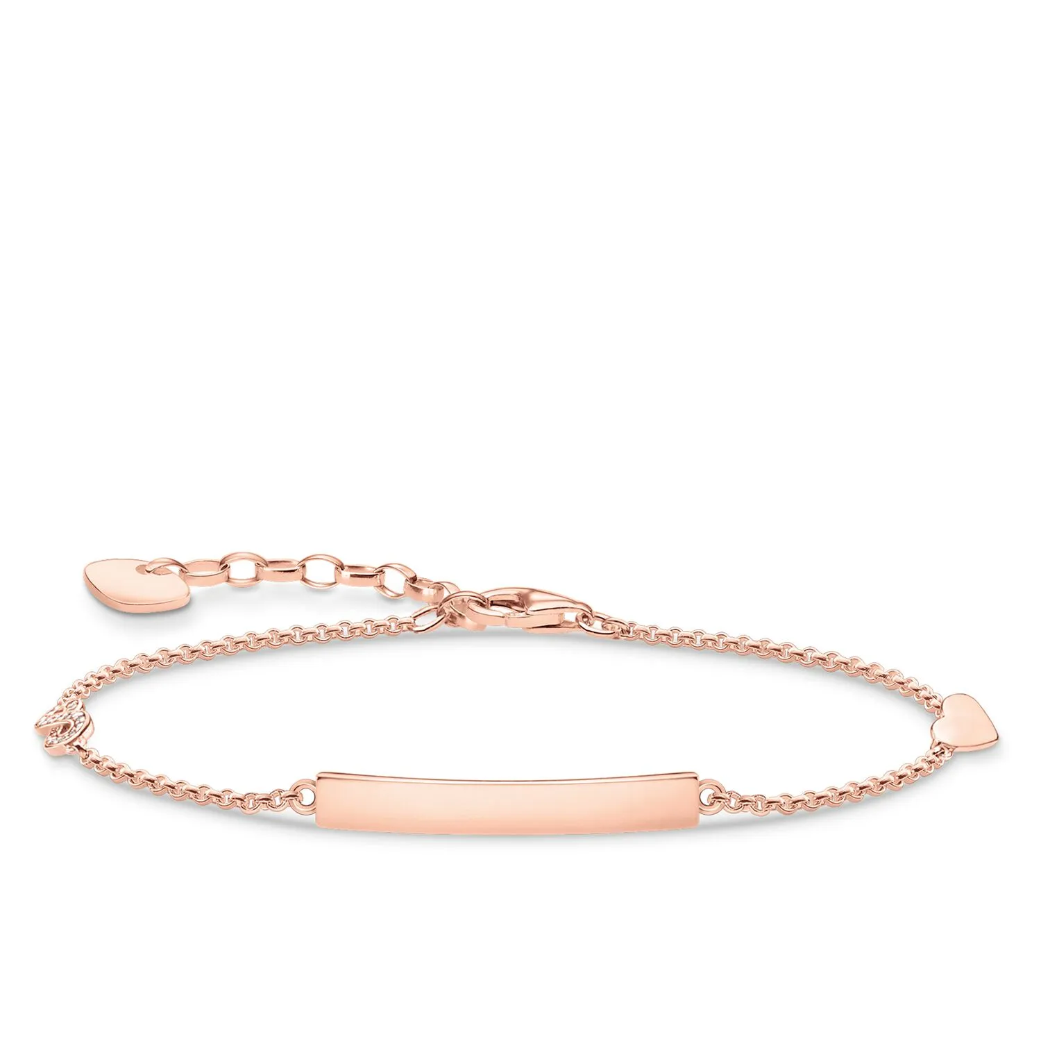 Thomas Sabo Womens Bracelets Bracelet Classic With  Heart & Infinity Rose Gold