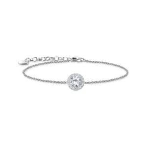 Thomas Sabo Womens Bracelets Bracelet with halo pendant and white zirconia