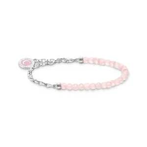 Thomas Sabo Womens Bracelets Charm bracelet with beads and chain links silver