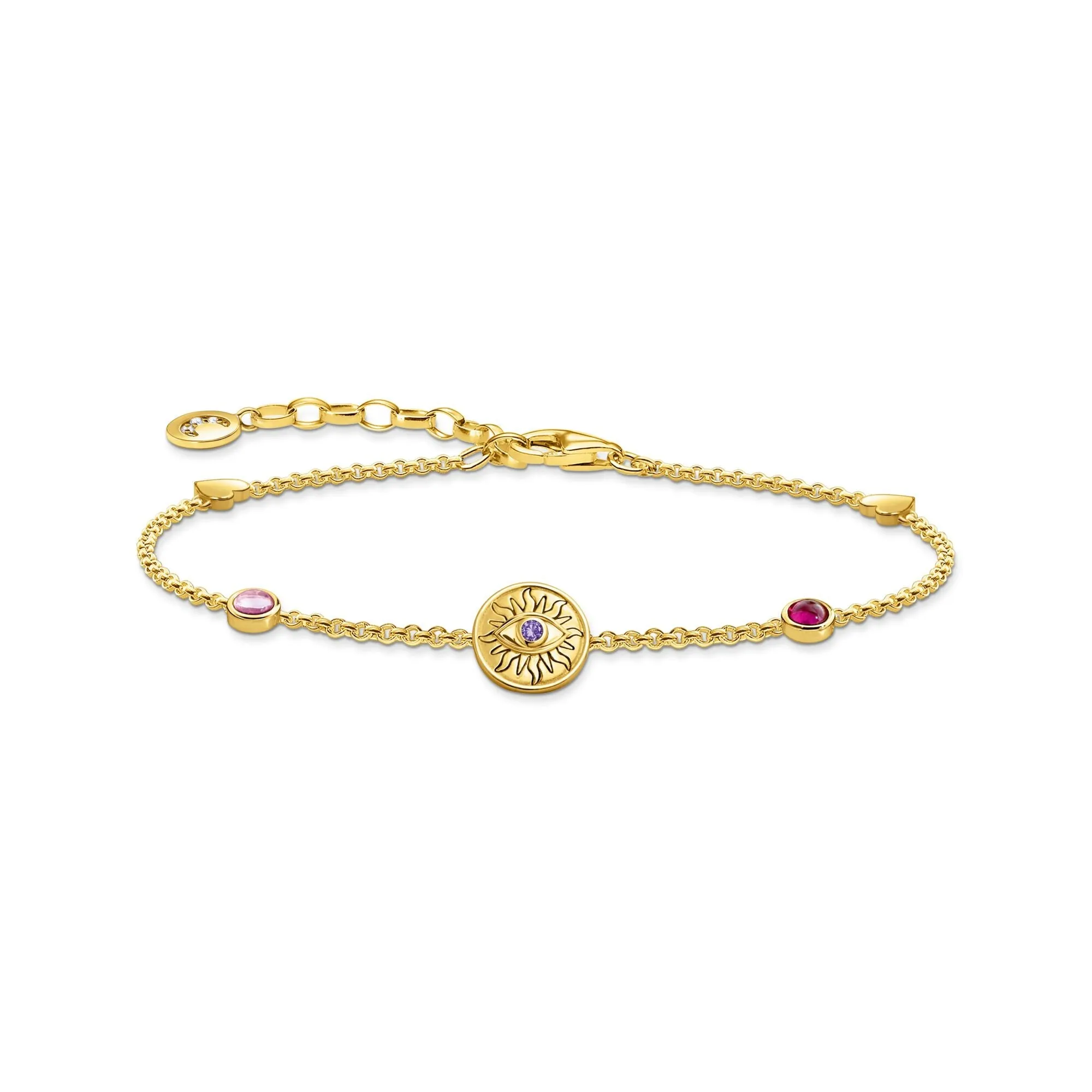 Thomas Sabo Womens Bracelets Gold Cosmic Sun Coin Bracelet