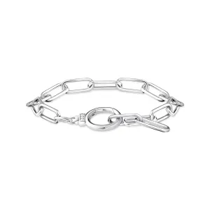 Thomas Sabo Womens Bracelets Silver Link bracelet with white zirconia