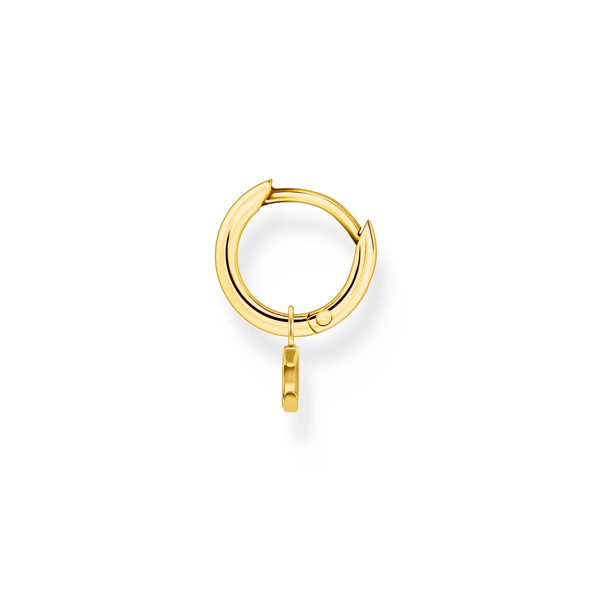 Thomas Sabo Womens Earrings Single hoop earring with moon Pendant gold