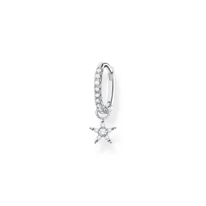 Thomas Sabo Womens Earrings Single hoop earring with star Pendant silver