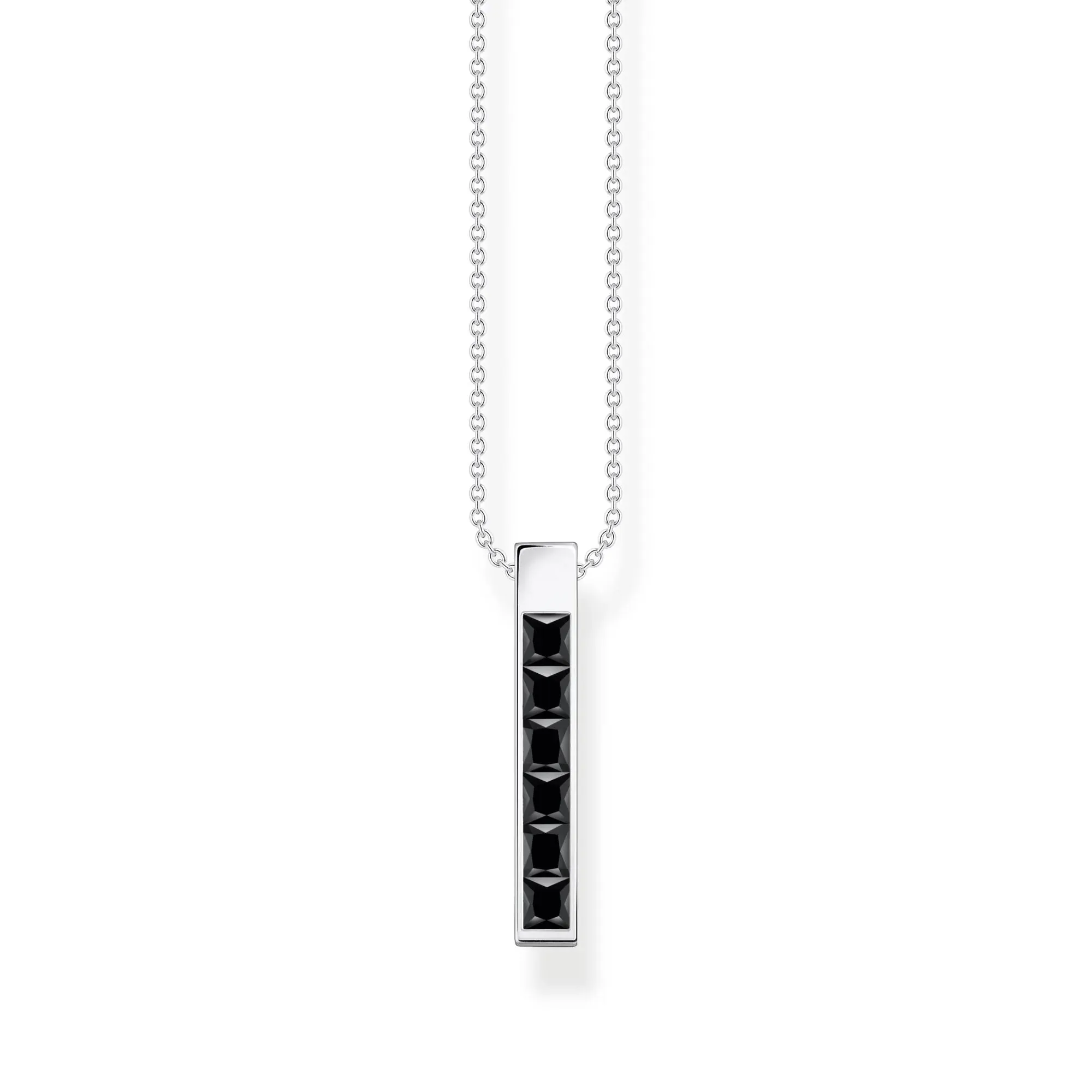 Thomas Sabo Womens Necklaces Heritage Black Bar Necklace