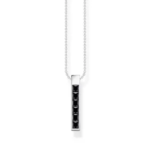 Thomas Sabo Womens Necklaces Heritage Black Bar Necklace