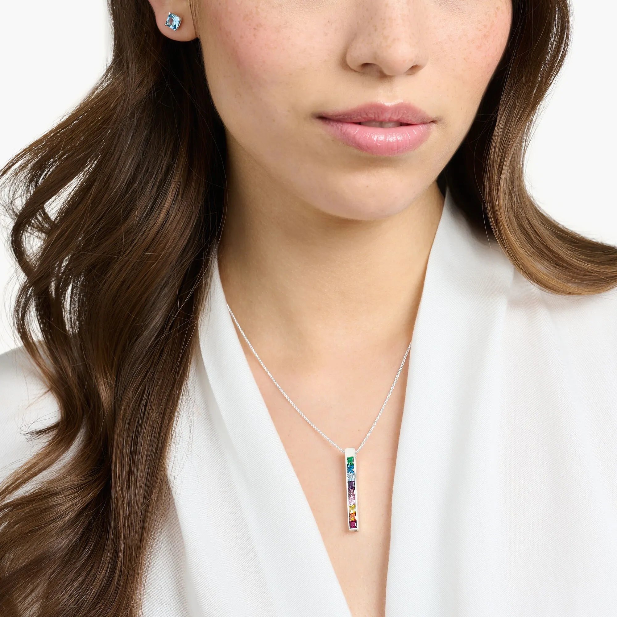Thomas Sabo Womens Necklaces Necklace colourful stones silver