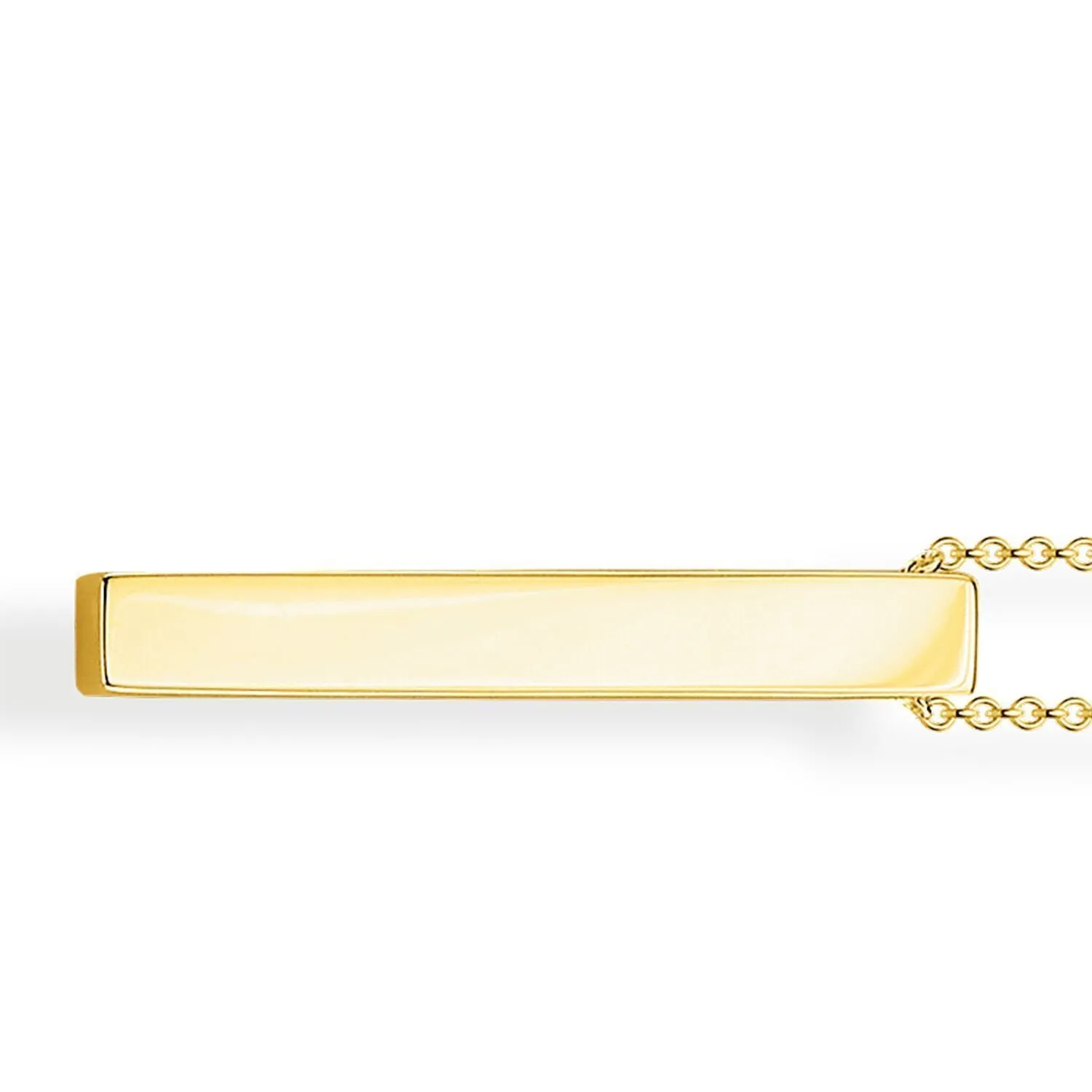 Thomas Sabo Womens Necklaces Necklace Golden Cuboid