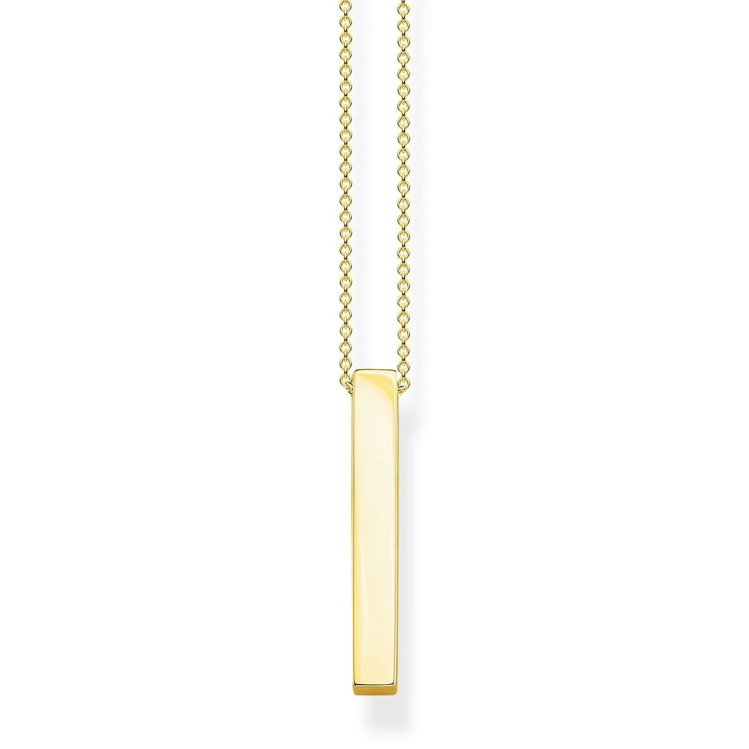 Thomas Sabo Womens Necklaces Necklace Golden Cuboid