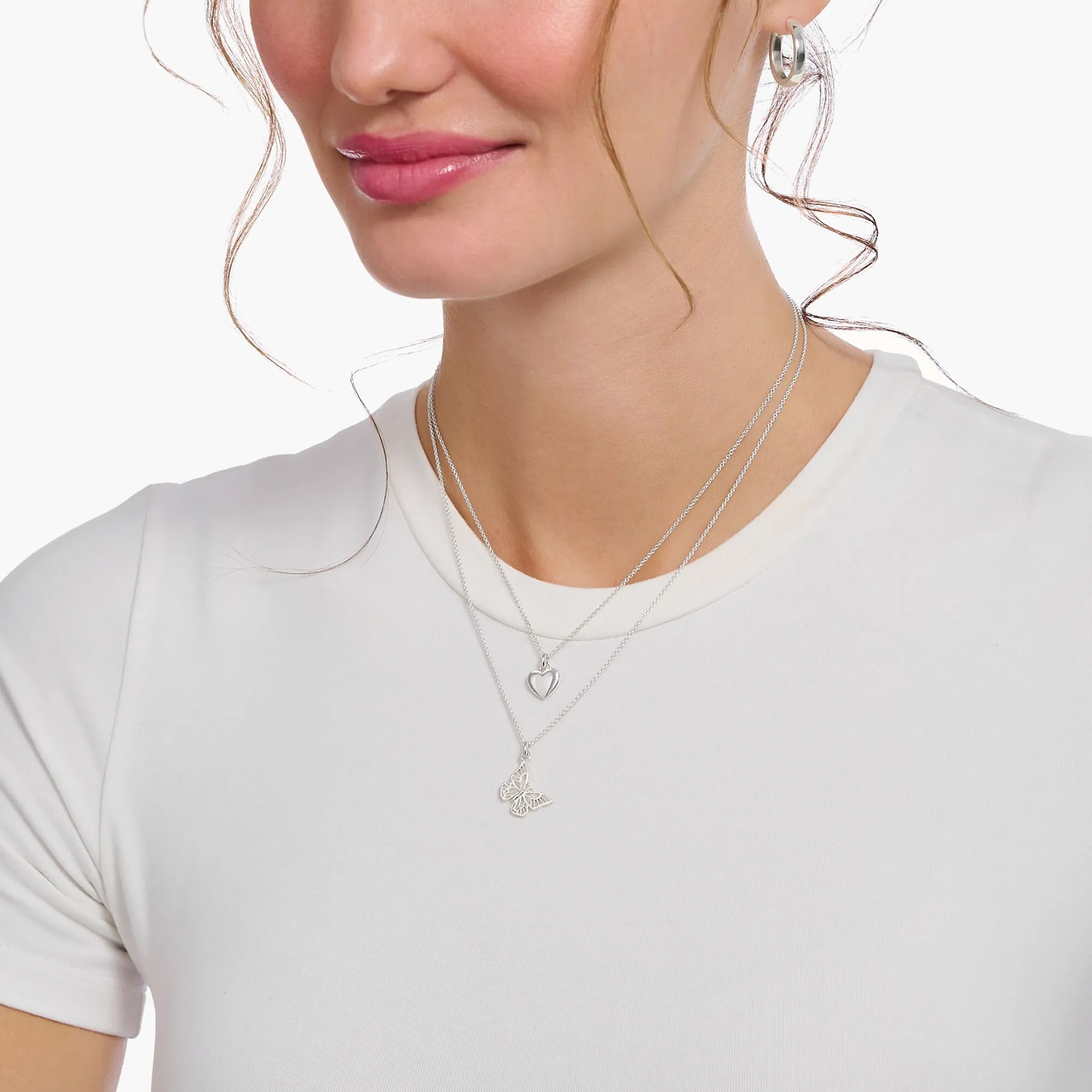 Thomas Sabo Womens Necklaces Necklace with butterfly pendant