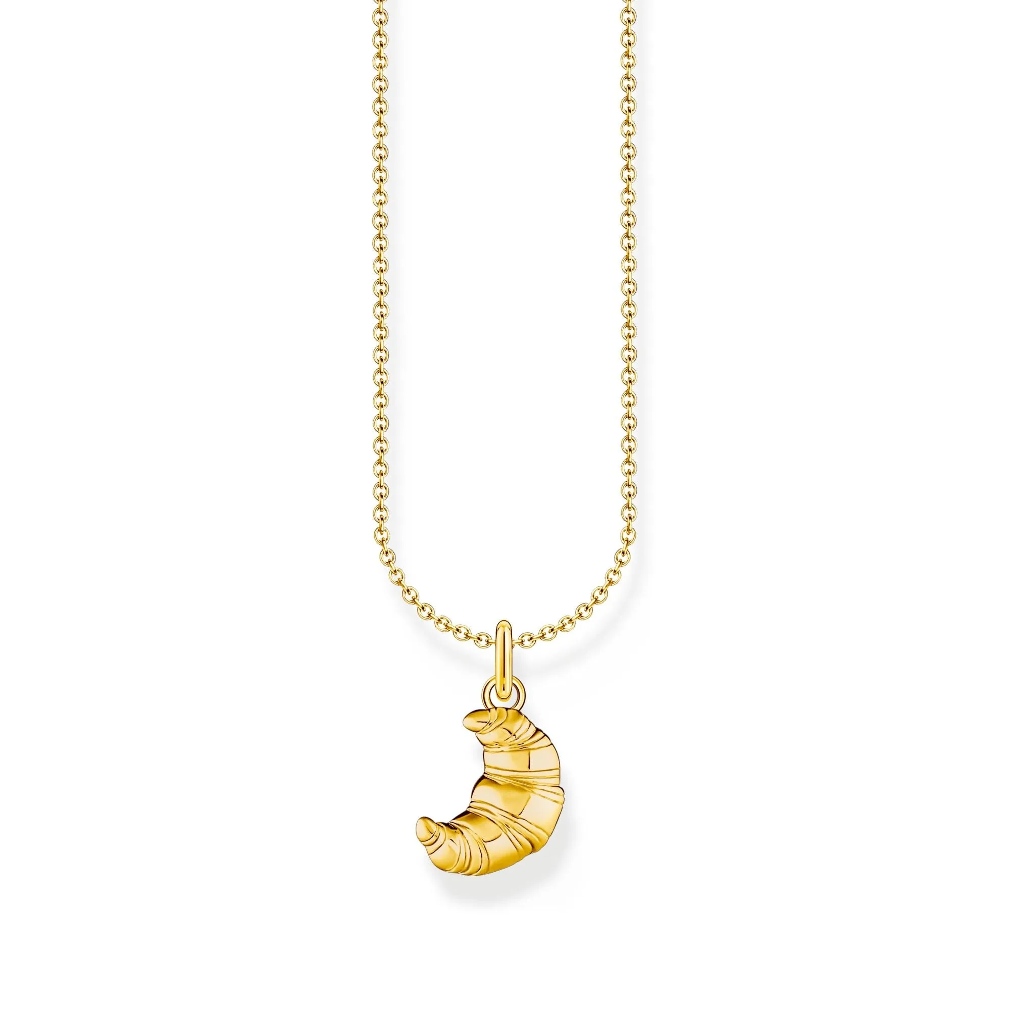 Thomas Sabo Womens Necklaces Necklace with croissant pendant - gold