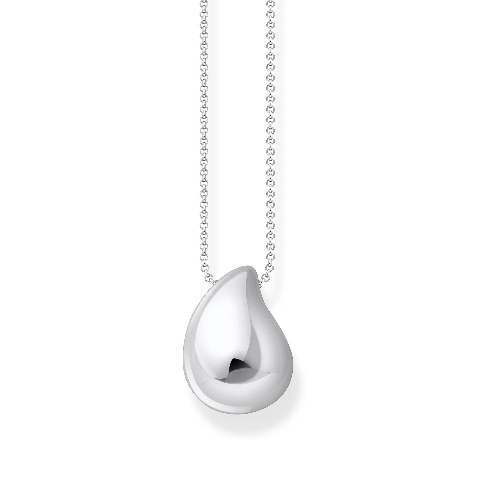 Thomas Sabo Womens Necklaces Necklace with pendant drop-shape silver