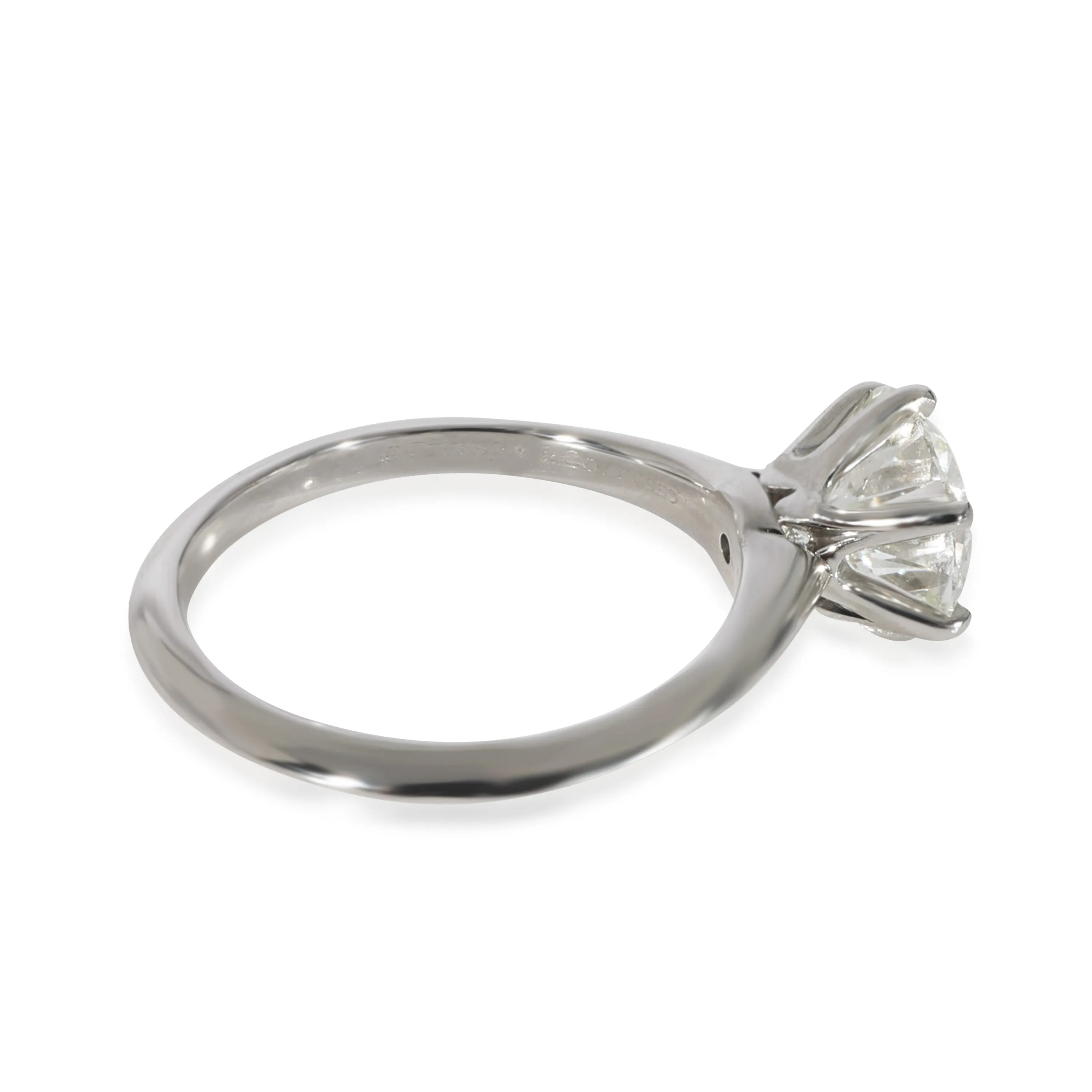 Tiffany & Co. Jewelry Solitaire Diamond  Engagement  Ring in  Platinum I VS1 2.17 CTW