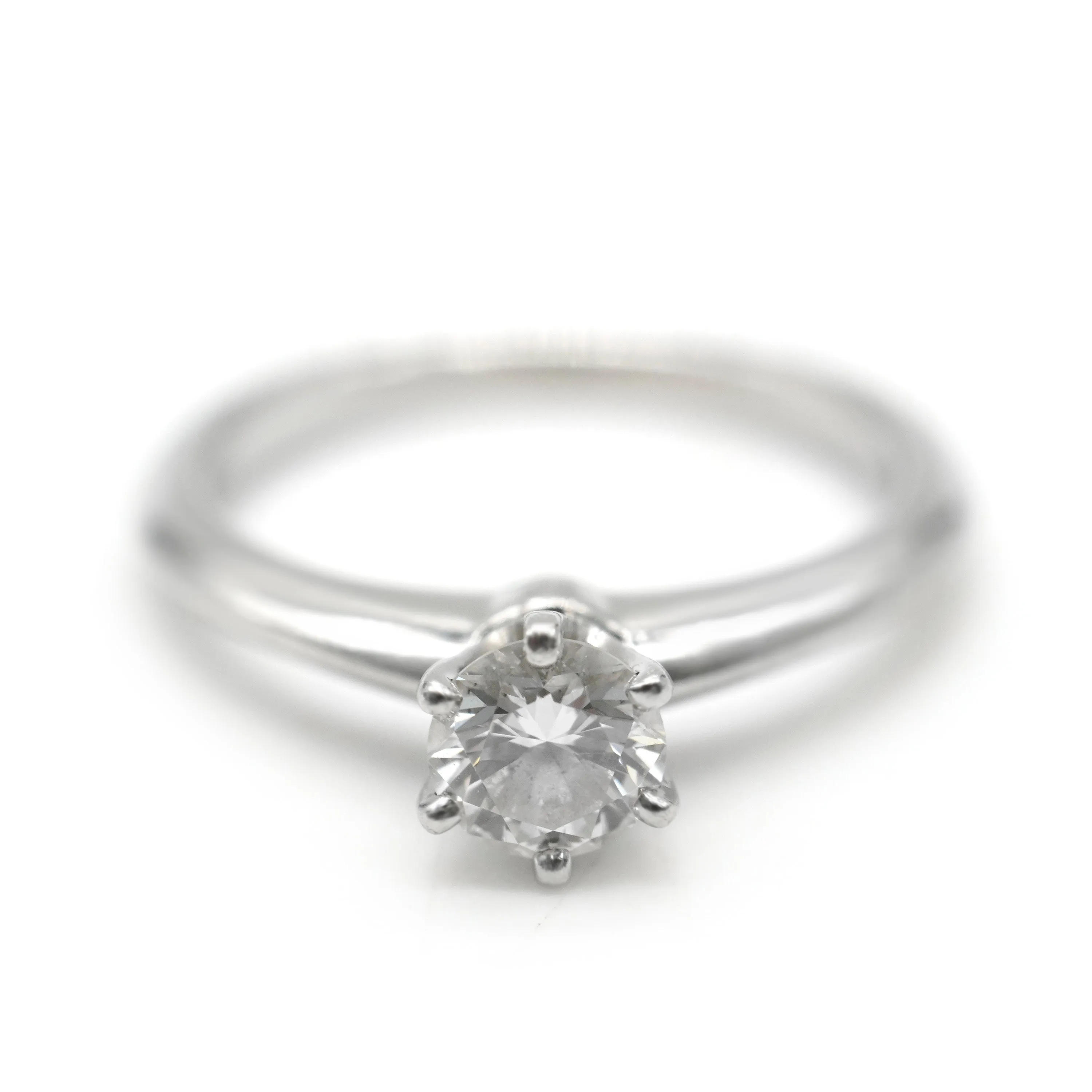 Tiffany & Co. Jewelry Solitarie Engagement Ring in Platinum  H VS1 0.49 ctw