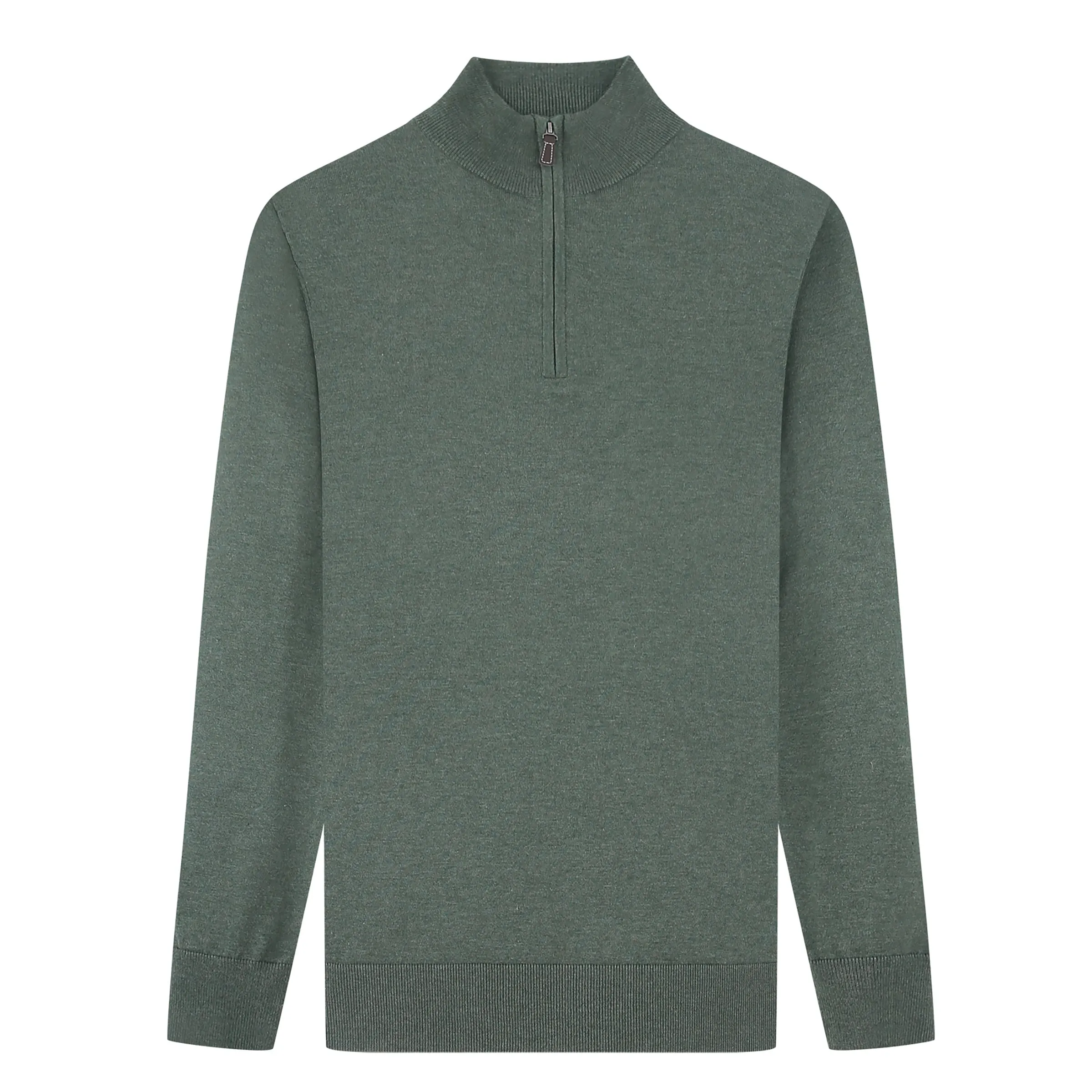 Tom Baine Men's Cashmere Feel Slim Fit Quarter Zip Sweater