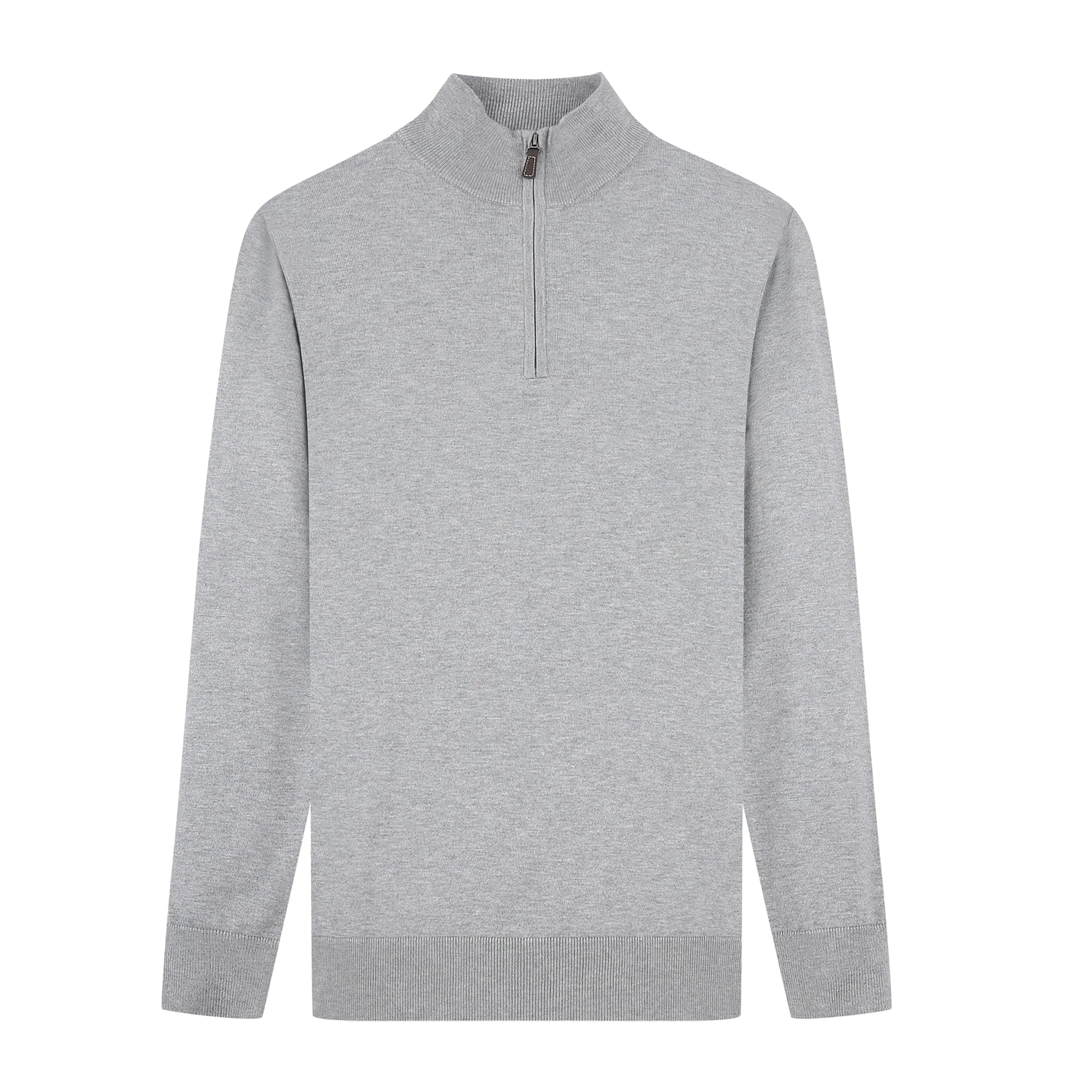 Tom Baine Men's Cashmere Feel Slim Fit Quarter Zip Sweater