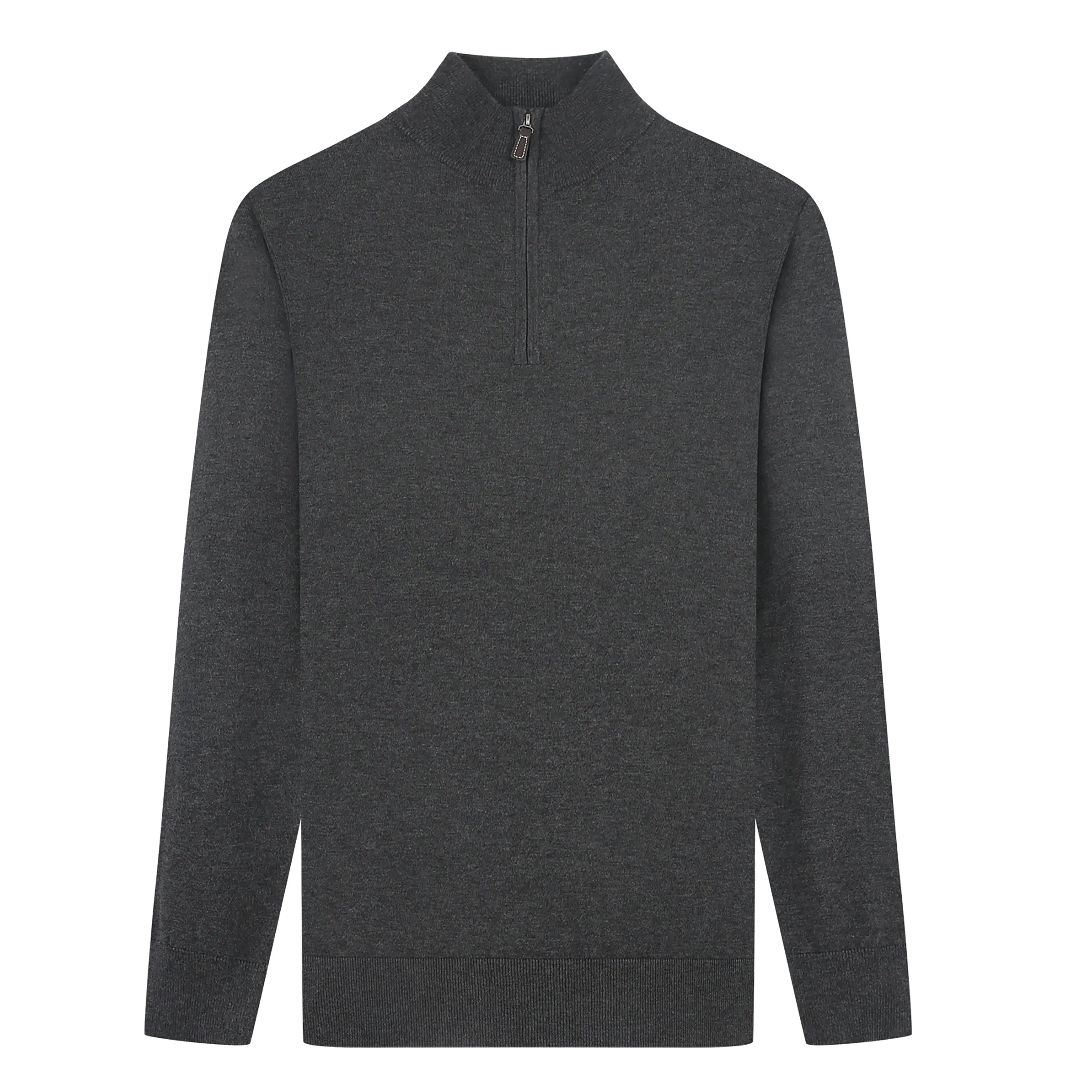 Tom Baine Men's Cashmere Feel Slim Fit Quarter Zip Sweater