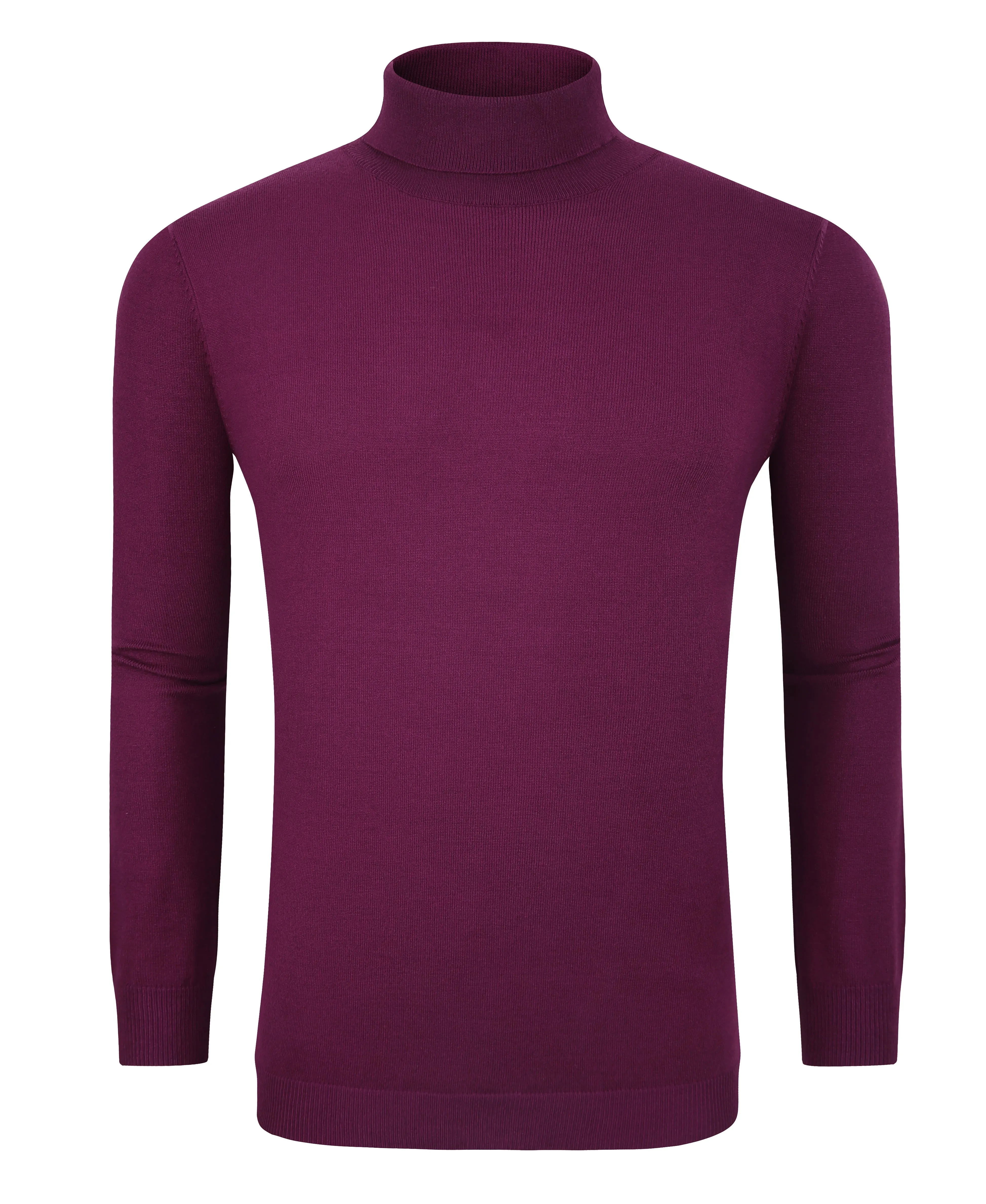 Tom Baine Slim Fit Performance Cotton Turtle Neck