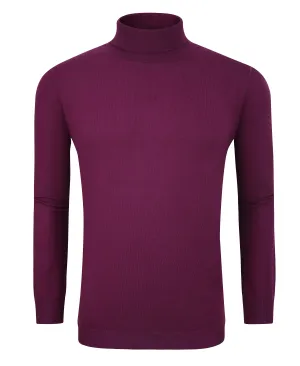 Tom Baine Slim Fit Performance Cotton Turtle Neck