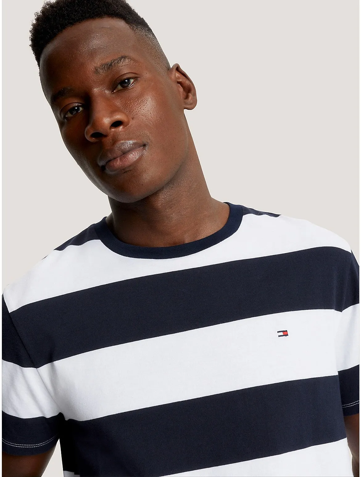 Tommy Hilfiger Men's Rugby Stripe T-Shirt