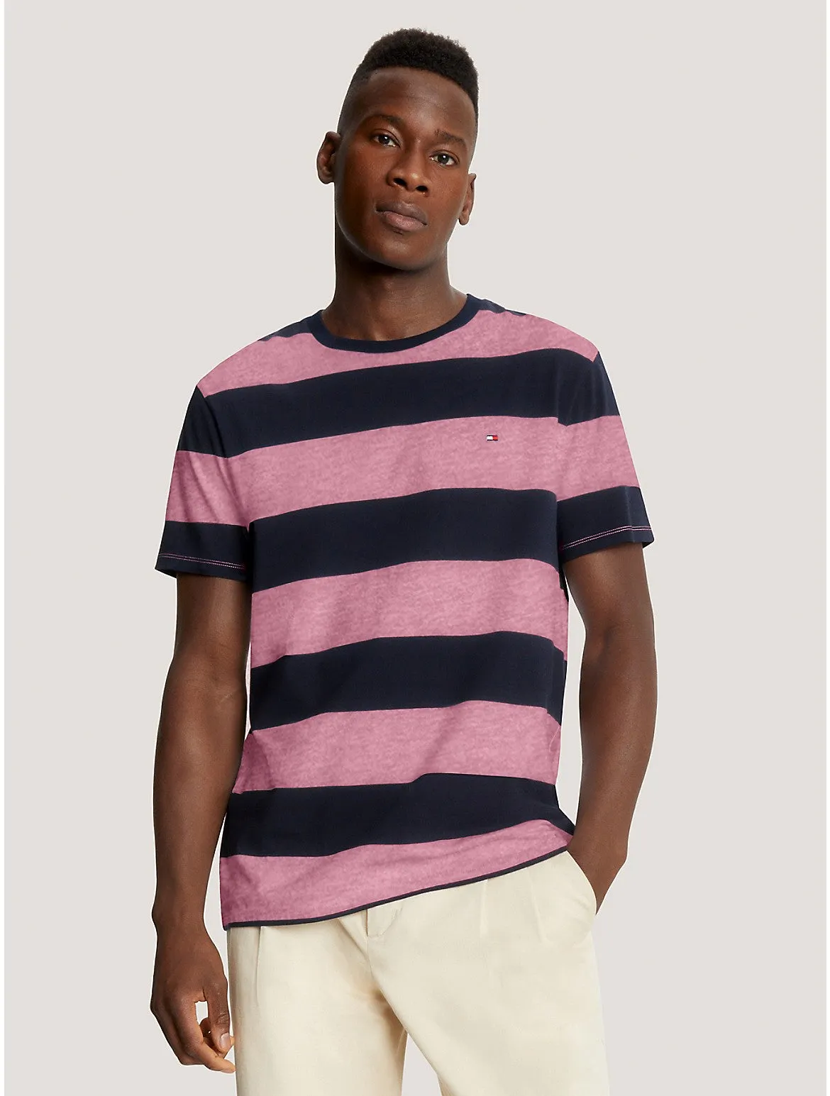 Tommy Hilfiger Men's Rugby Stripe T-Shirt