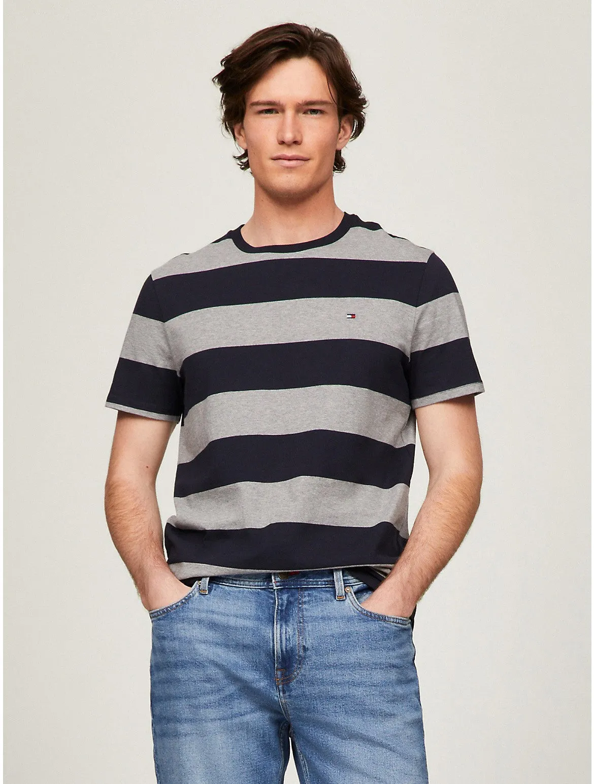 Tommy Hilfiger Men's Rugby Stripe T-Shirt