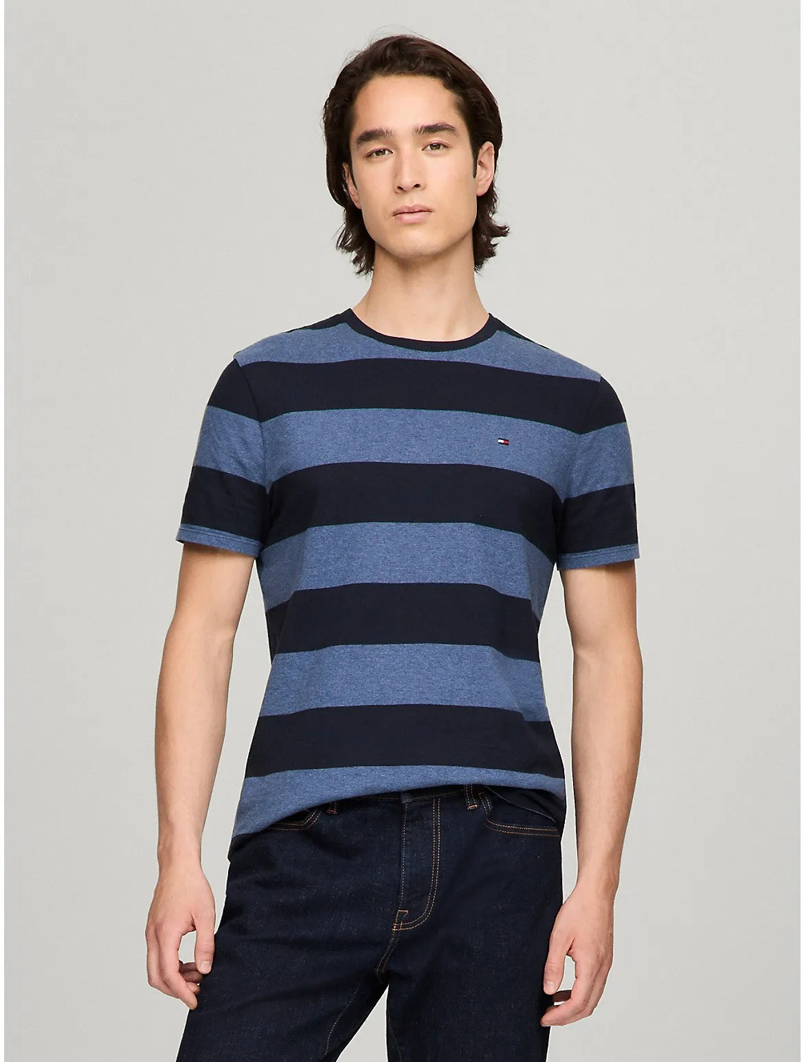 Tommy Hilfiger Men's Rugby Stripe T-Shirt