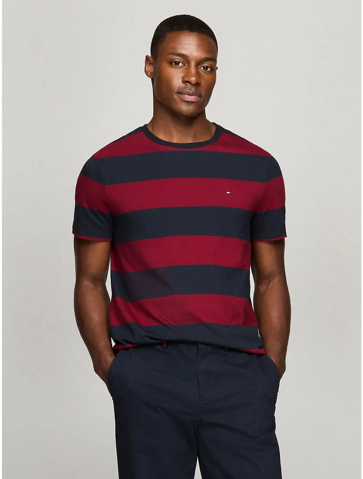 Tommy Hilfiger Men's Rugby Stripe T-Shirt