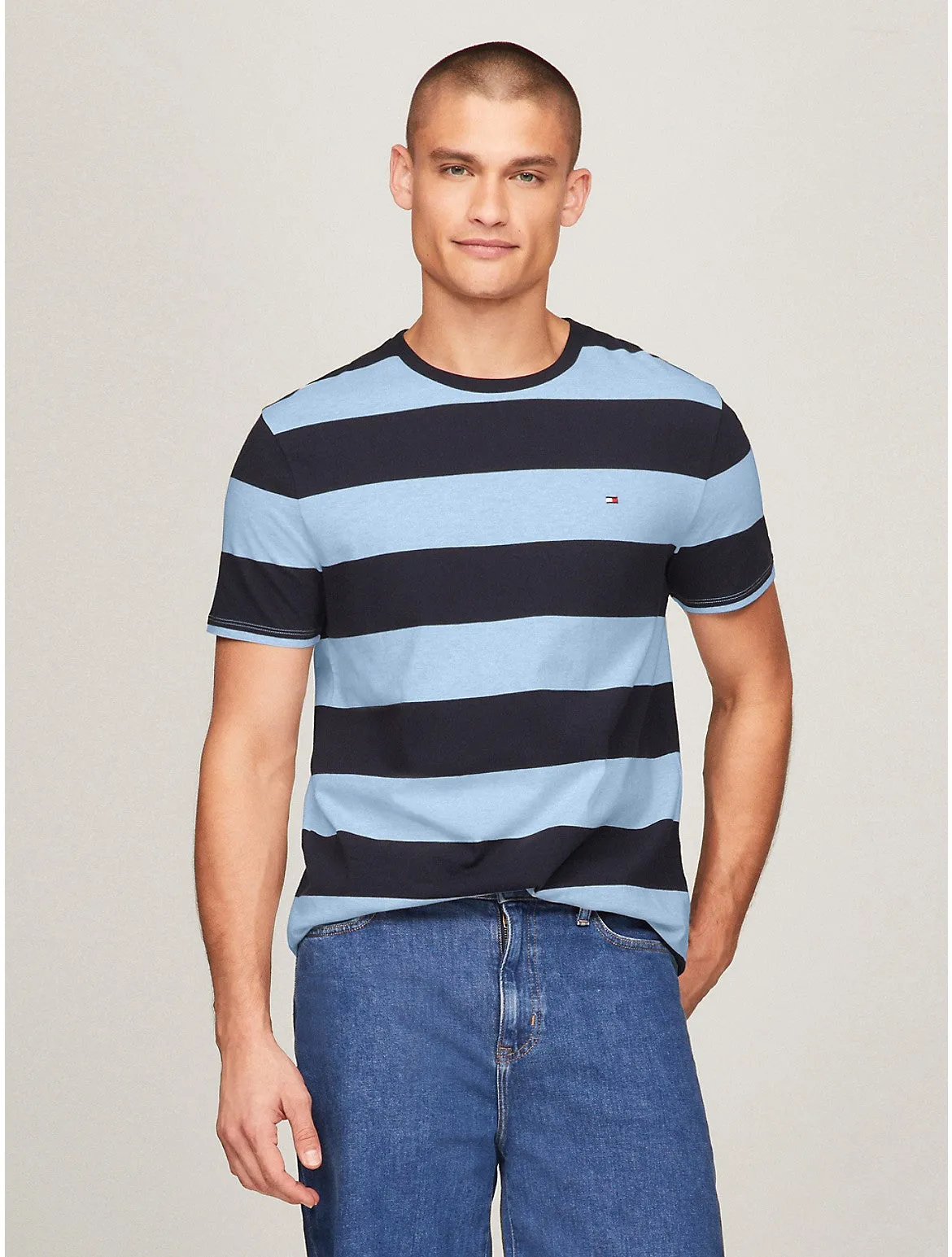 Tommy Hilfiger Men's Rugby Stripe T-Shirt