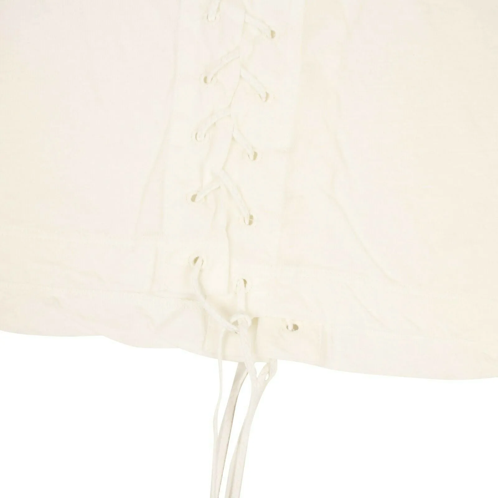 Unravel Project Lace Up T-Shirt - Ivory