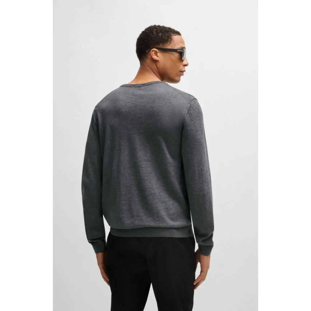 V-neck sweater in merino wool