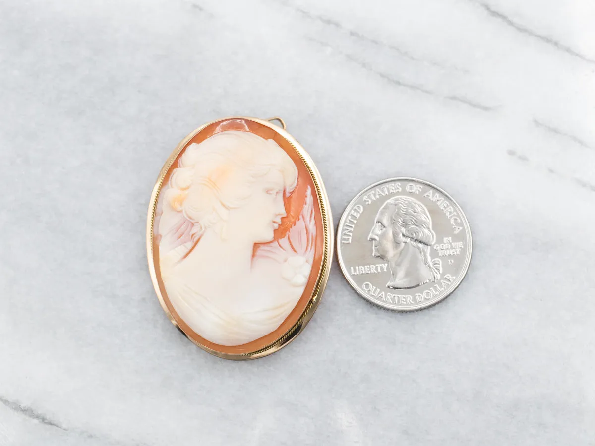 Vintage Cameo Brooch or Pendant