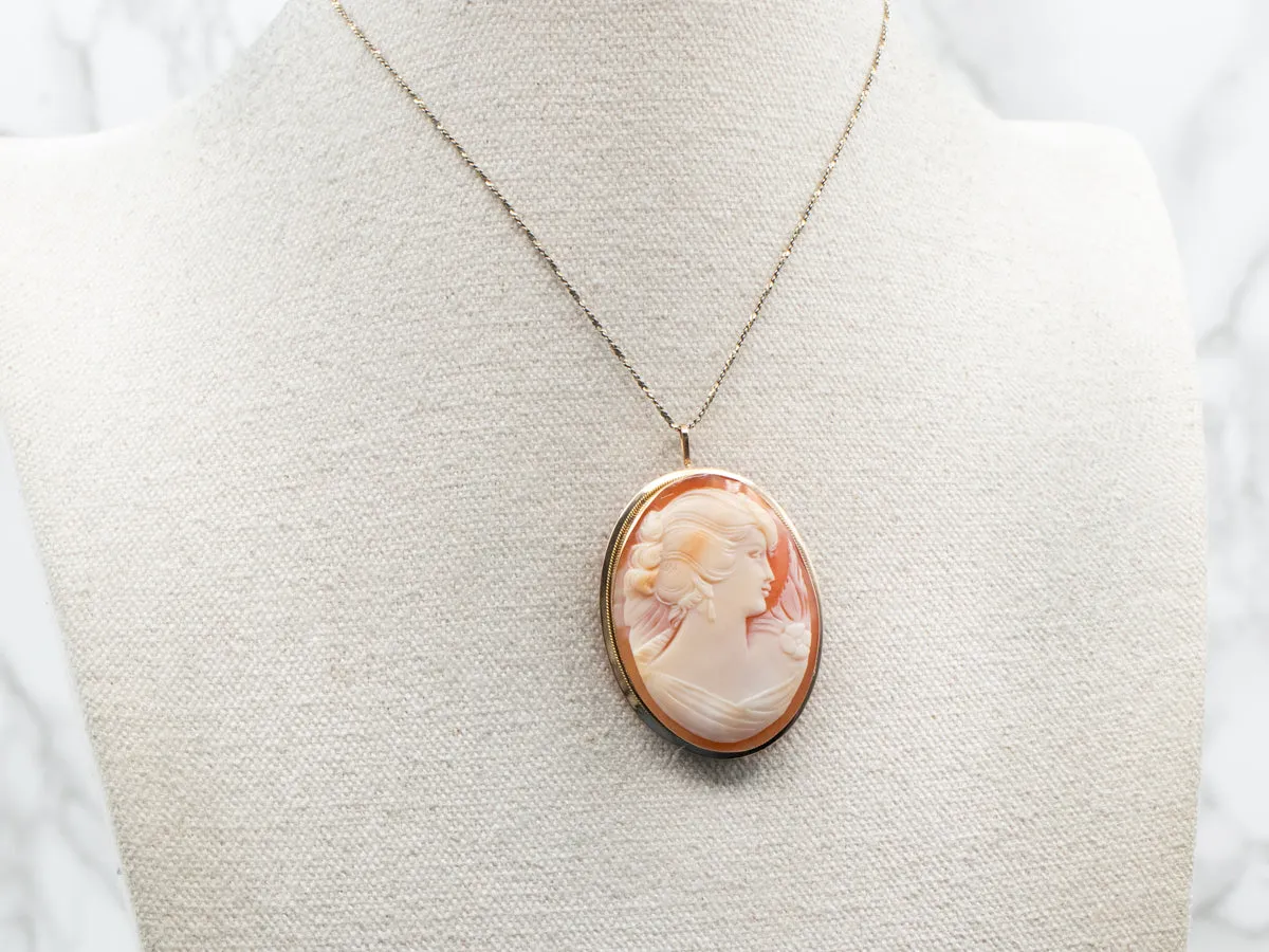Vintage Cameo Brooch or Pendant