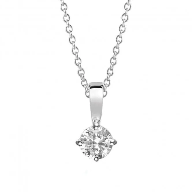 White Zirconia Princess Piccolo Pendant SJ-P4MMRD-CZ-45 Sif Jakobs Jewellery
