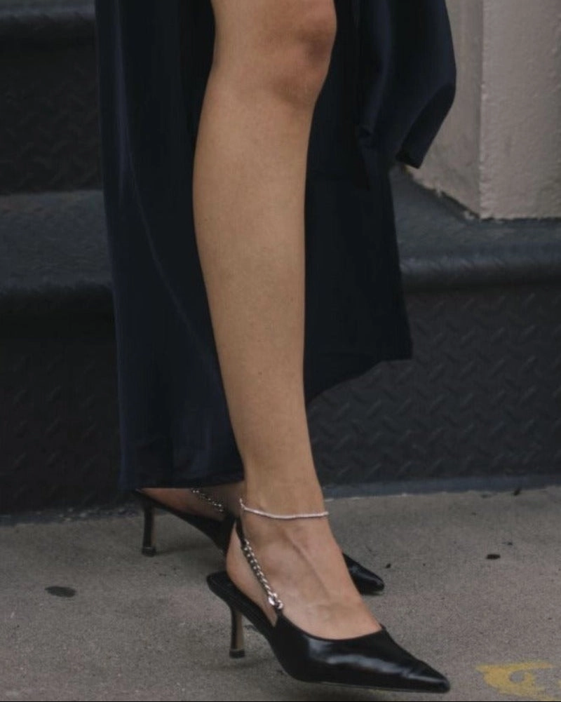 White Stone Anklet