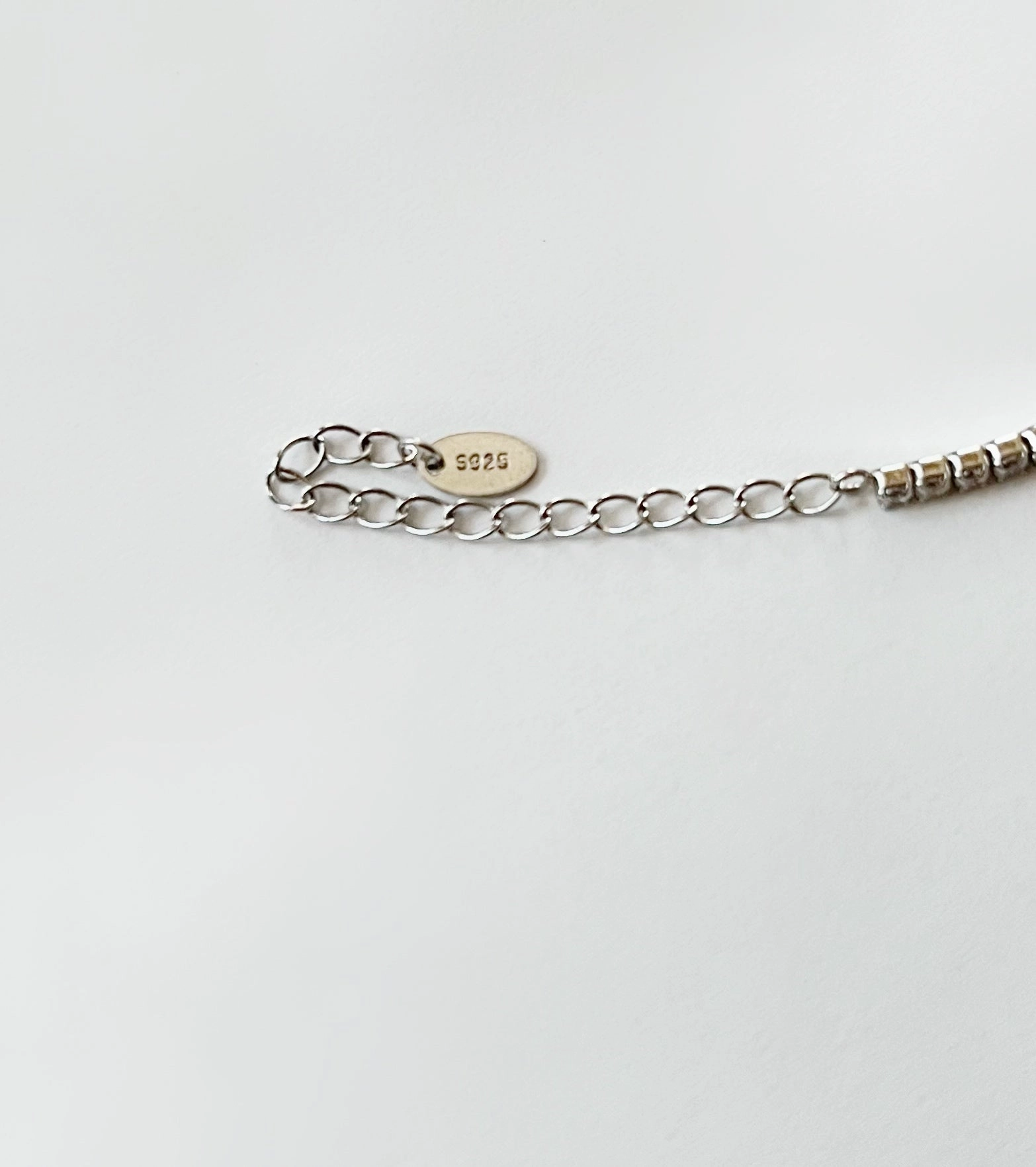 White Stone Anklet