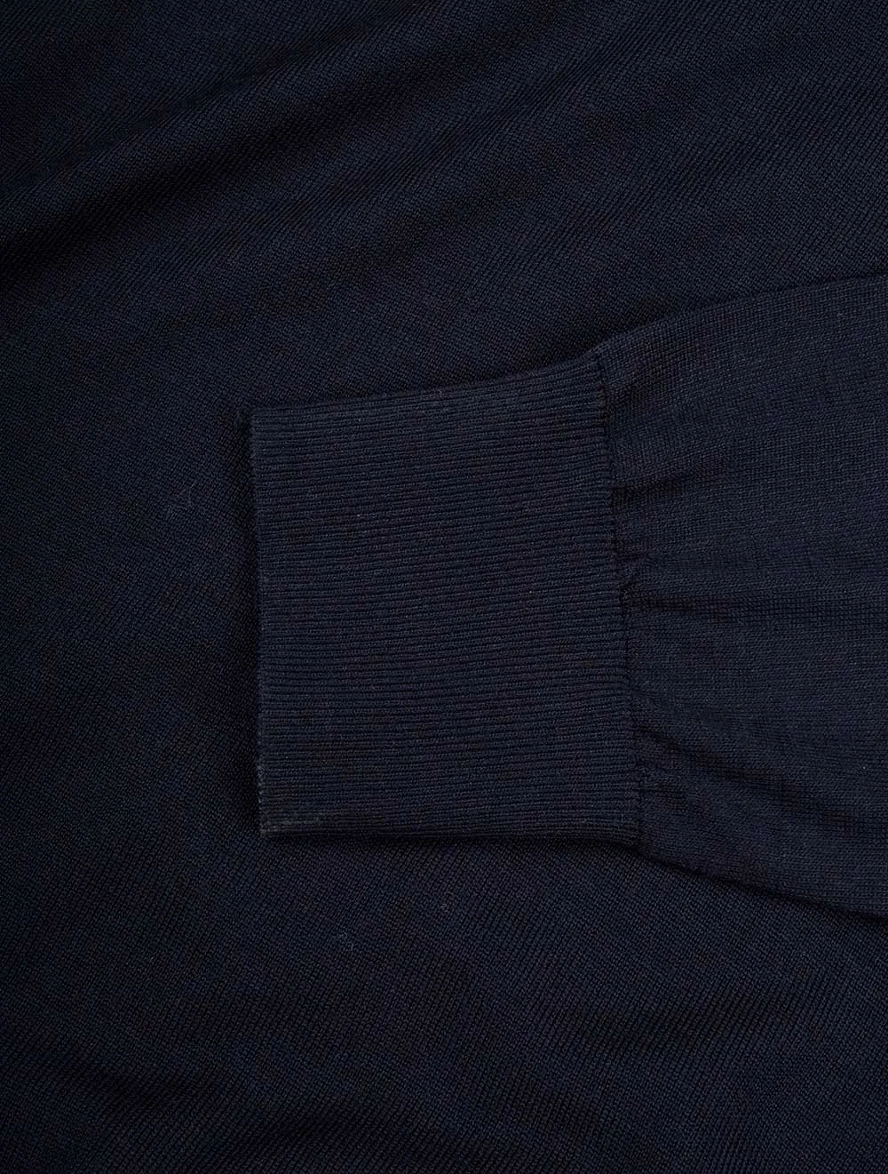 Wool Polo Shirt Navy