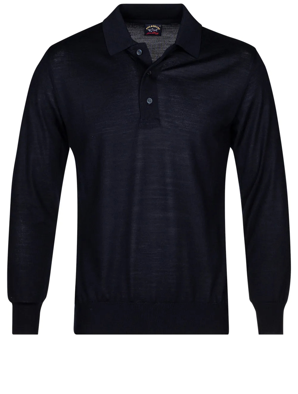 Wool Polo Shirt Navy
