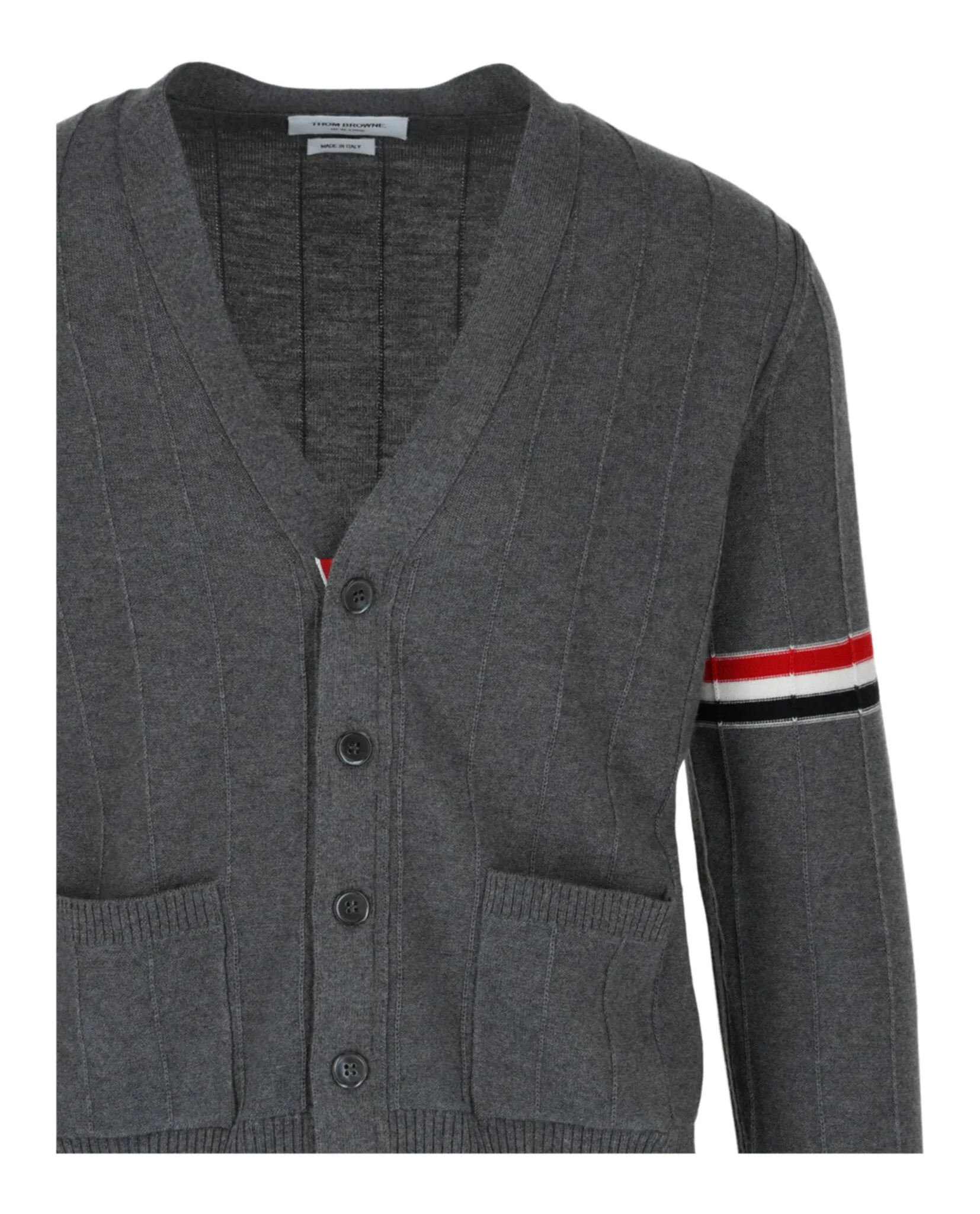 Wool Relaxed V-Neck Armband Cardigan