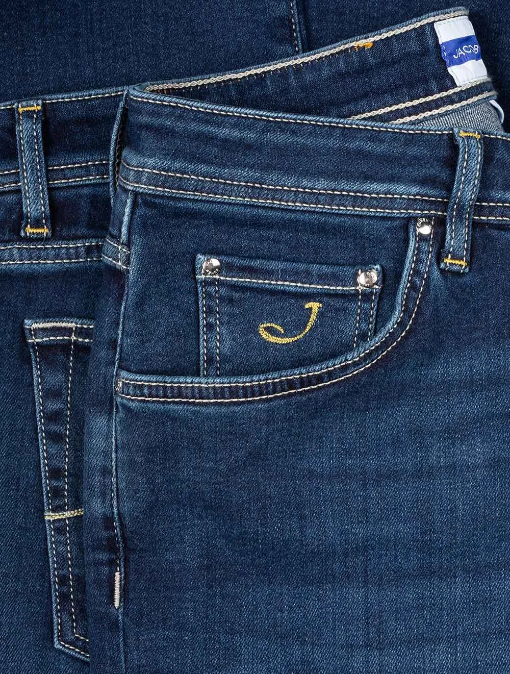 Yellow Badge Jean Denim