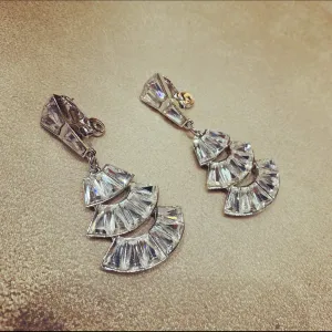 Yves Saint Laurent Crystal Statement earrings