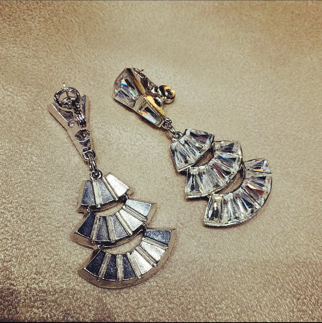 Yves Saint Laurent Crystal Statement earrings